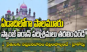 ఏడాదిలోగా పాలమూరు స్పాంజ్ ఐరన్ పరిశ్రమలు తరలించండి