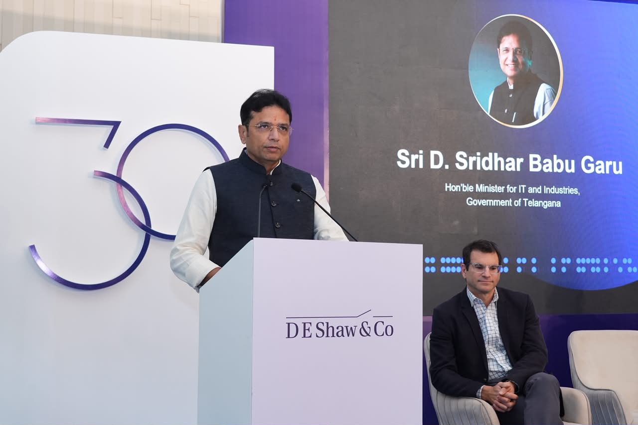 ప్రపంచ సంస్థలకు హైదరాబాద్‌ గమ్యస్థానం: మంత్రి శ్రీధర్‌బాబు